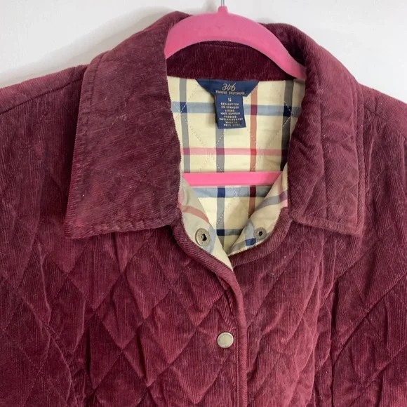 Brooks Brothers 346 Quilted Red Plaid Lined Equestrian Jacket 14 - Picture 2 of 6
